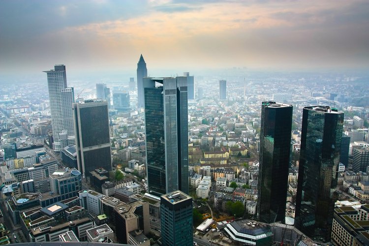 Ihre Deutsche Approbation Die Frankfurter Innenstadt von oben